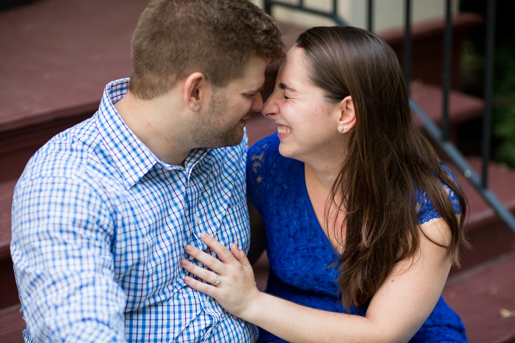fun engagement photos at Fort Hunter
